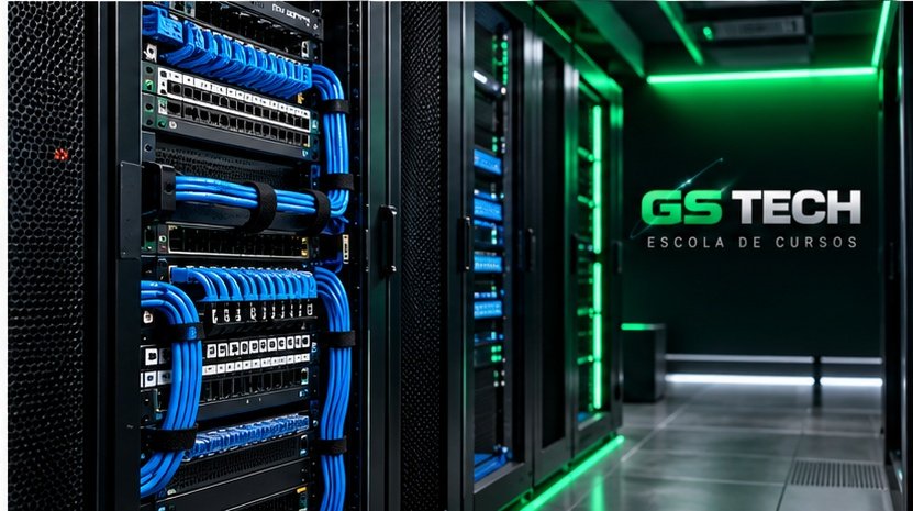 Rack de rede organizado